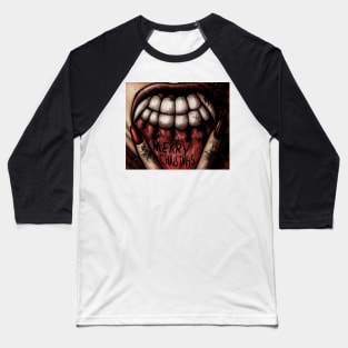 Vampire Merry Christmas Baseball T-Shirt